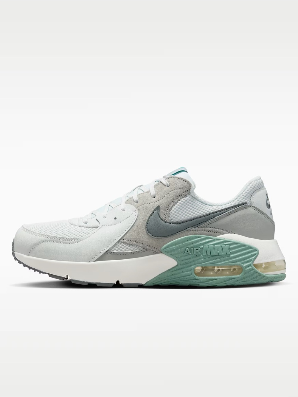 Nike Air Max Men's White, Grey & Teal  Nike Air Max Excee
Men's Shoes CD5432-127